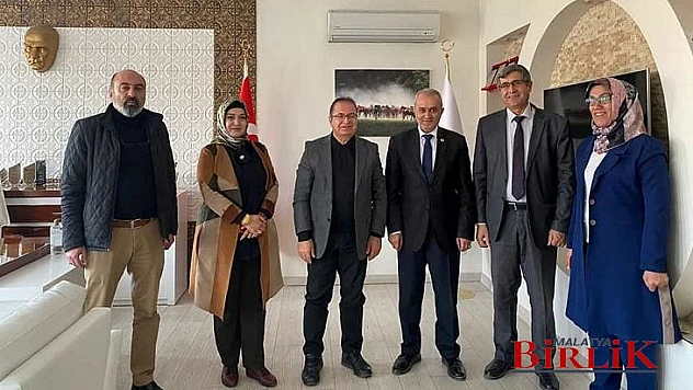 Vatanseverler Derneği'nden Akçadağ Belediye Başkanı Ali Kazgan'a Ziyaret