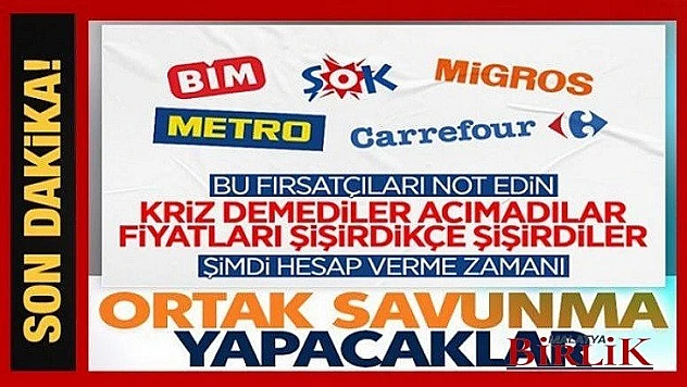 Vurguncu Zincir Marketler 24 Haziran'da Hesap Verecek