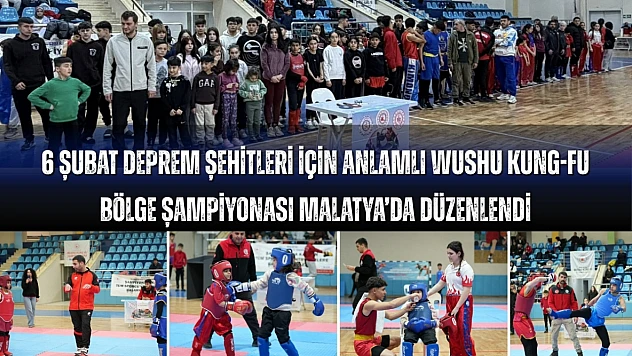 Wushu Kung Fu Şampiyonası'ndan 6 Şubat Depremi İçin Anlamlı Mesaj