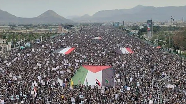 Yemen'den Gazze'ye Milyonluk Destek Gösterisi