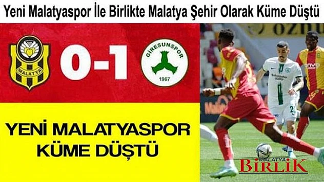 Yeni Malatyaspor Değil Malatya Şehir Olarak Küme Düştü