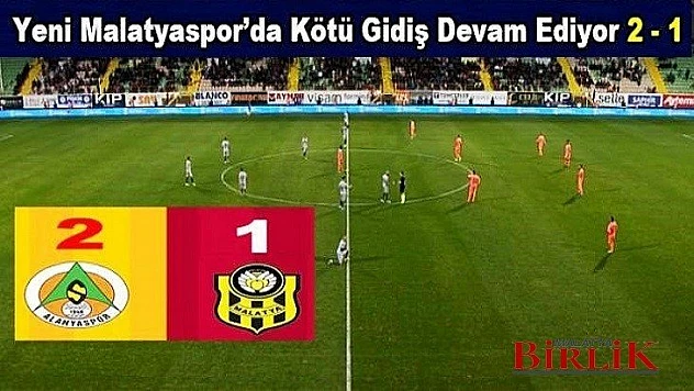 Yeni Malatyaspor Galibiyete Hasret Kaldı