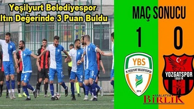 Yeşilyurt Beldiyespor'da Galibiyet Sevinci