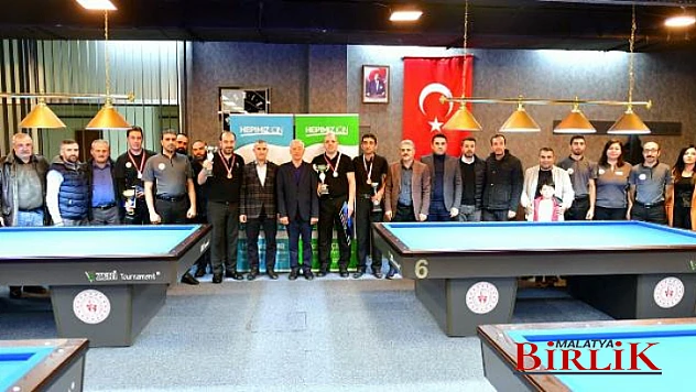 Yeşilyurt Belediyesi 1.Ödüllü 3 Bant Bilardo Şampiyonası Tamamlandı