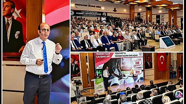 Yeşilyurt Belediyesi Hizmet Değerlendirme Toplantısı Yoğun İlgi Gördü