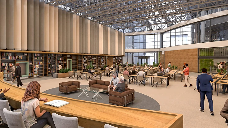 7/24 Açık, 815 Kişilik Dev Kütüphane Bayram Sonrası Açılıyor