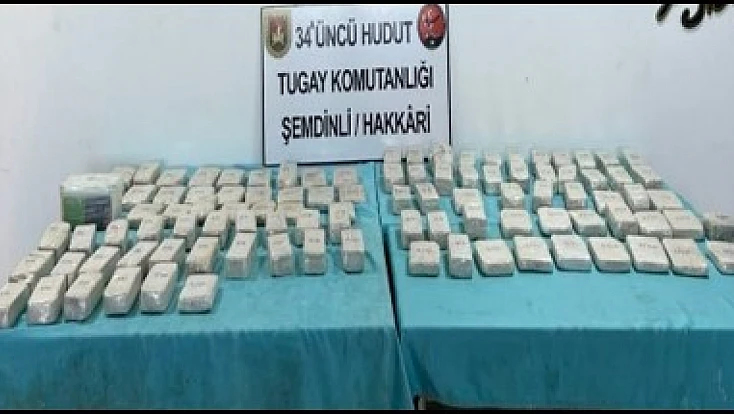 Hudut Birliklerinden Uyuşturucuya Geçit Yok: 102 Kilo Uyuşturucu Madde Ele Geçirildi