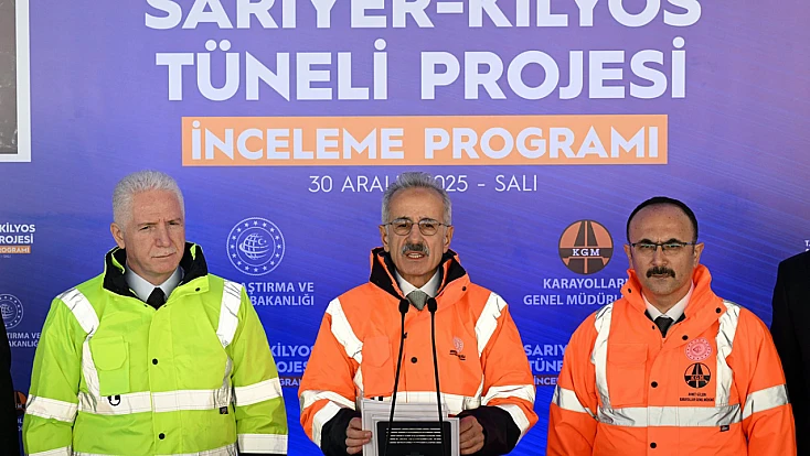 Uraloğlu: Sarıyer–Kilyos Tüneli’nde fiziki gerçekleşme yüzde 76’ya ulaştı