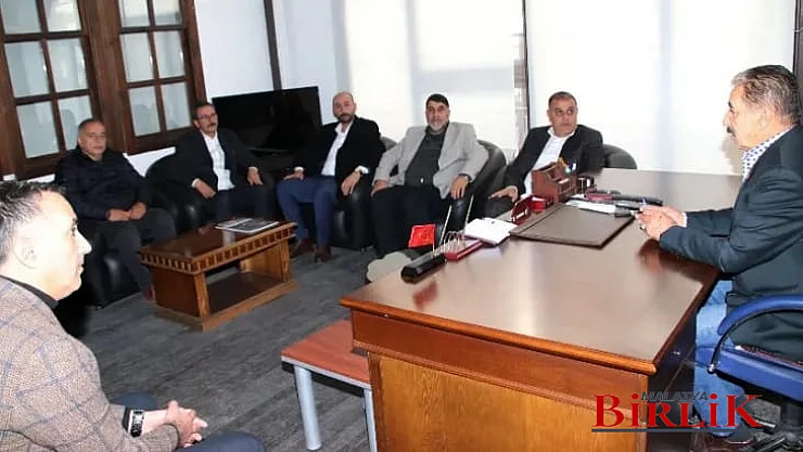 MHP İl Başkanı Gök ve Yönetiminden MESOB Başkanı Keskin'e Ziyaret