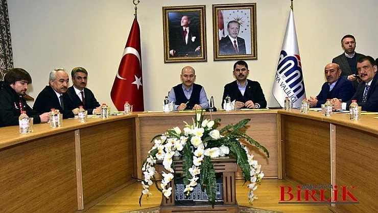 Bakan Soylu ve Bakan Kurum Malatya'da