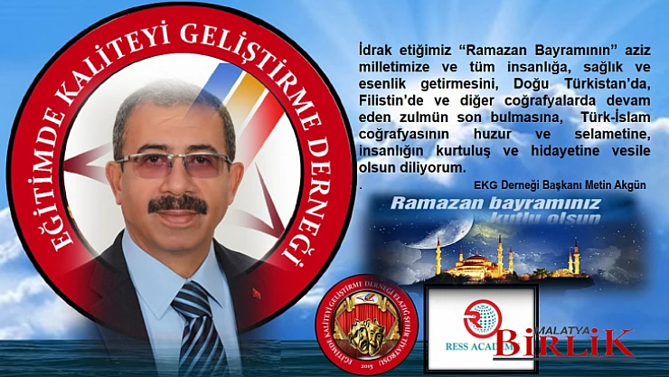 Başkan Akgün'den Ramazan Bayramı Mesajı