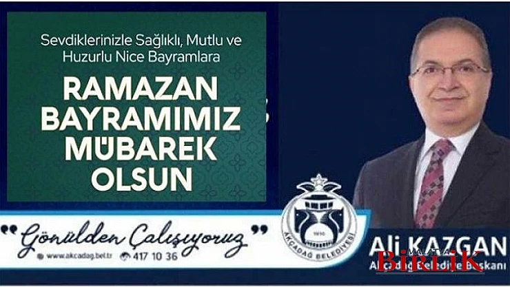 Başkan Ali Kazgan'dan Ramazan Bayramı Mesajı