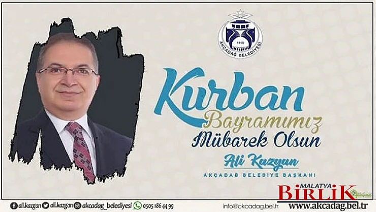 Başkan Ali Kazgan  Kurban Bayramınız Mübarek Olsun
