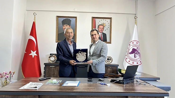 Başkan Cömertoğlu'ndan Kaymakam Kılıçaslan'a Hayırlı Olsun Ziyareti