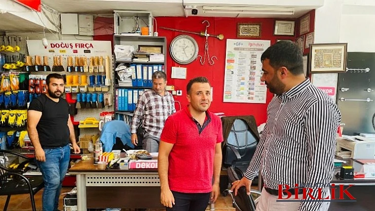 Başkan Samanlı, Niyazi Mısri Esnafını Ziyaret Etti