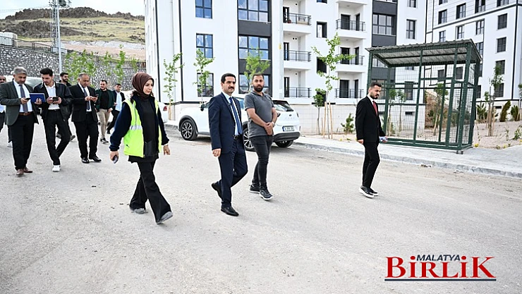 Başkan Taşkın, TOKİ çalışmalarını yerinde inceledi