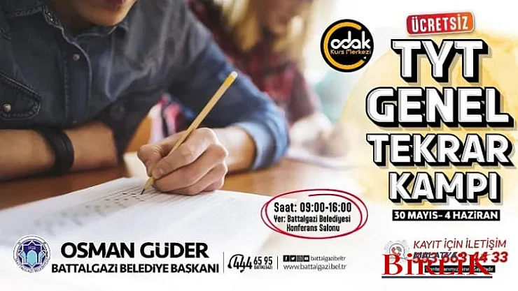 Battalgazi Belediyesi'nden Depremzede Öğrencilere Sınav Desteği