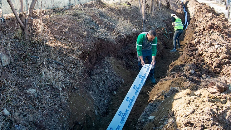 Bulutlu ve Hisartepe'ye 12.300 Metre İçme Suyu Hattı