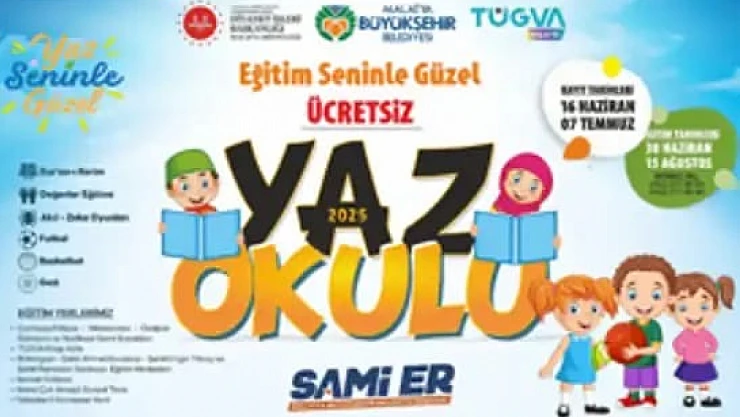 Büyükşehir Belediyesi Ücretsiz Yaz Okullarına Kayıtlar Başladı