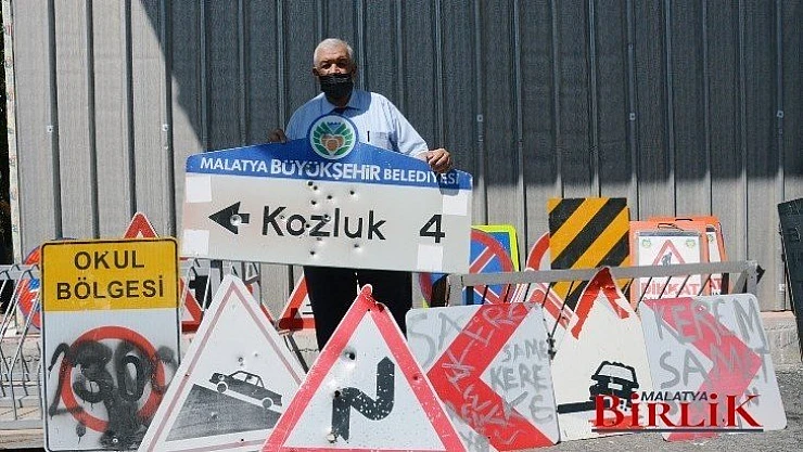 Büyükşehir'den İşaret Levhaları Uyarısı