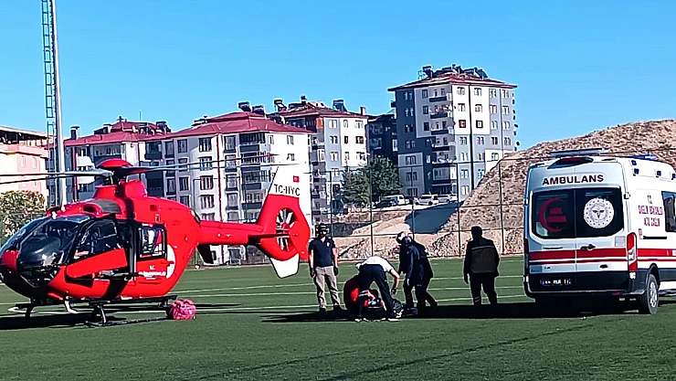 Darende'de Fenalaşan Hastaya Hava Yoluyla Acil Müdahale
