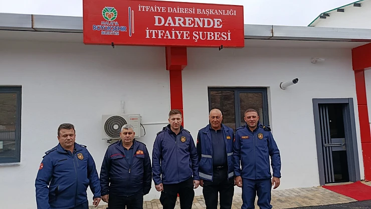 Darende İtfaiye Şefliği Artık Nadir Mahallesi'nde Hizmette