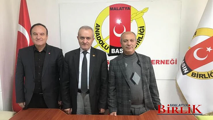 DEVA Partisi Hekimhan ve Kuluncak Başkanlarından Anadolu Basın Birliğine Ziyaret