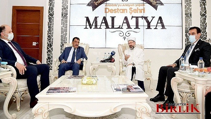 Diyanet İşleri Başkanı Ali Erbaş'tan Başkan Gürkan'a Ziyaret