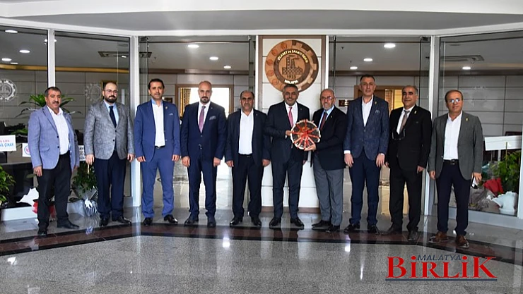 Elazığ TB'de Malatya TSO'ya Hayırlı Olsun Ziyareti