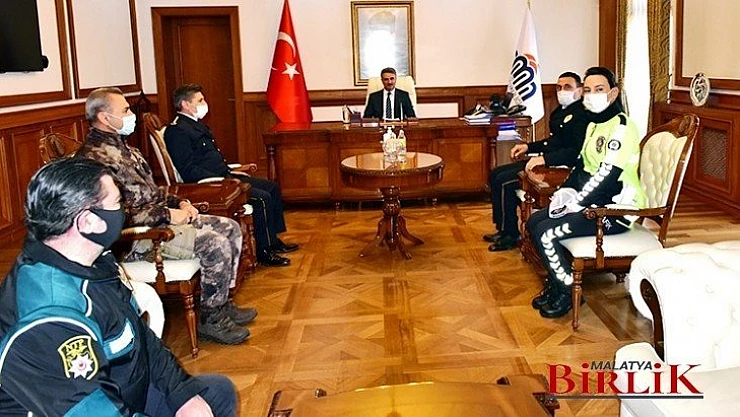 Emniyet Teşkilatından Vali Baruş'a 175. Kuruluş Yılı Ziyareti