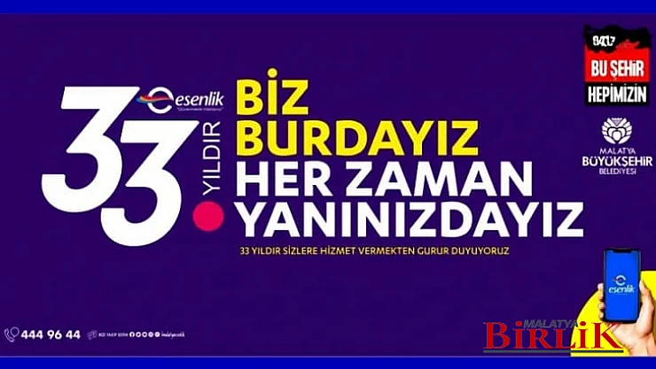 Esenlik Şirketi 33. Yaşında