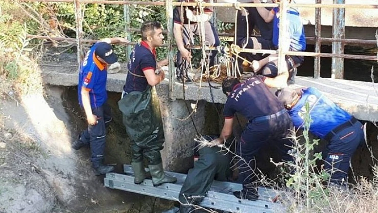 Otomobil Sulama Kanalına Uçtu: 1 Ölü, 2 Yaralı