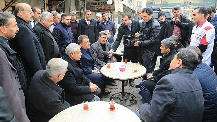 Başkan Gürkan, Minibüs Durakları Bölgesi Esnafları İle Biraraya Geldi