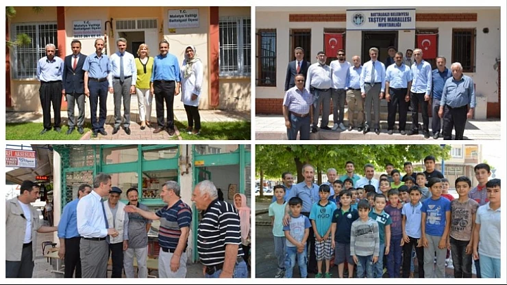 Vali Baruş, Sancaktar ve Taştepe Mahalle Muhtarlarını Ziyaret Etti