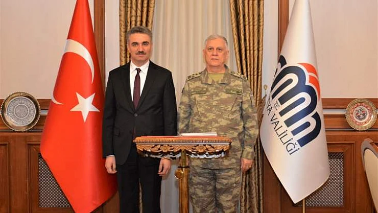 Orgeneral Dündar'dan Vali Baruş'a Ziyaret