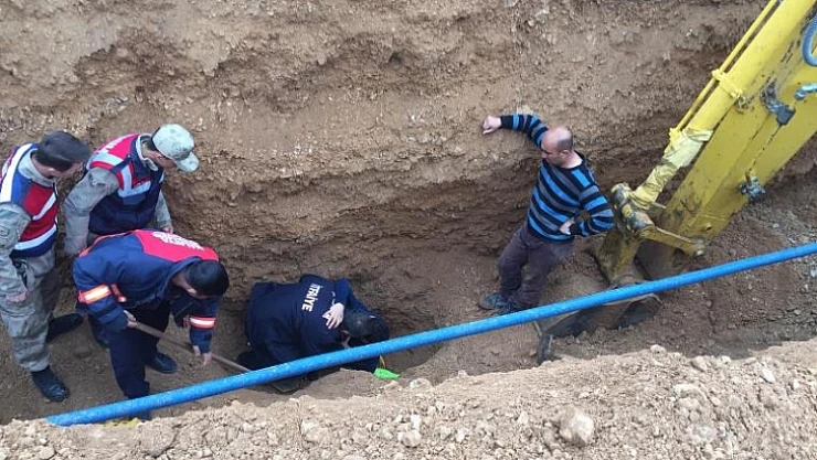 Kanalizasyon Çalışmasında Göçük