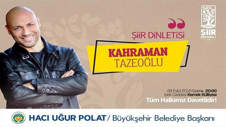 Büyükşehir Belediyesinden Kernek'te Şiir Festivali