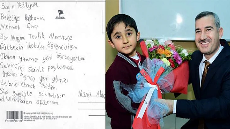 Başkan Çınar, Kendisine Mektup Yazan Öğrenciyi Ziyaret Etti