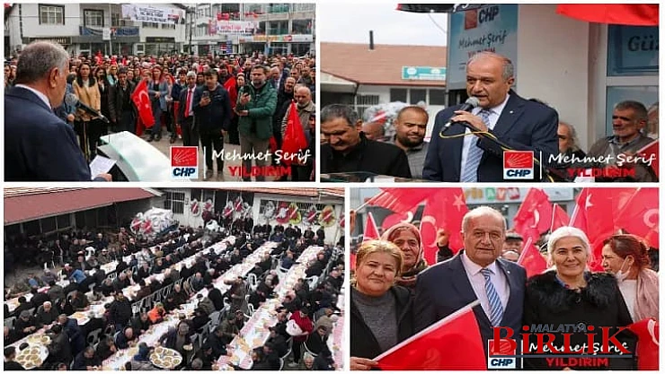 Halkın Adayı Yıldırım'a Hekimhan'da Büyük Destek