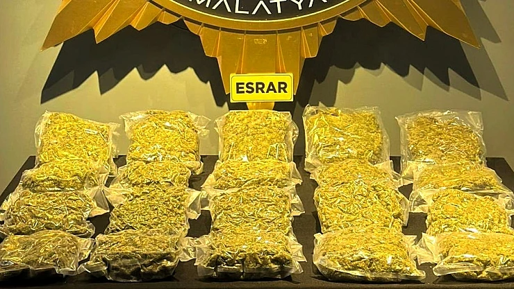 Hekimhan'da Uyuşturucu Operasyonu – 12,8 Kilo Esrar Ele Geçirildi