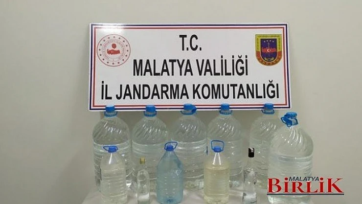 Hekimhan'da Kaçak Alkol Yakalandı