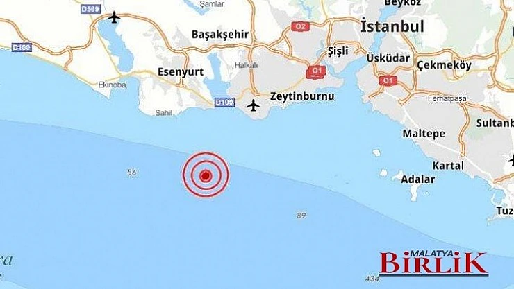 İstanbul'da 3.2 Büyüklüğünde Deprem