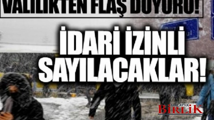 Kar Yağışı Nedeniyle Birçok İlde Kamu Çalışanlarına İdari İzin Verildi