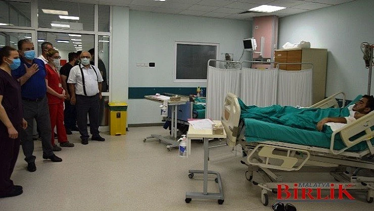 Keskin'den Yangın Çıkan İşyerine Ve Yaralanan Ustalara Ziyaret