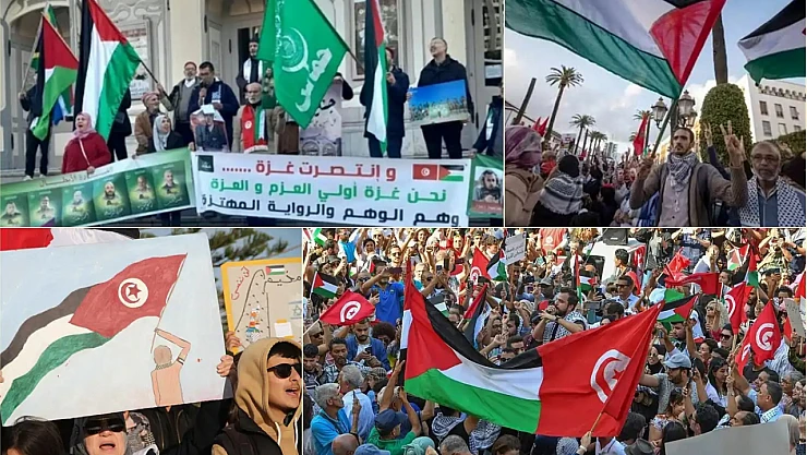 'Mağrip Direniş Konvoyu' Gazze'ye Doğru Yola Çıktı