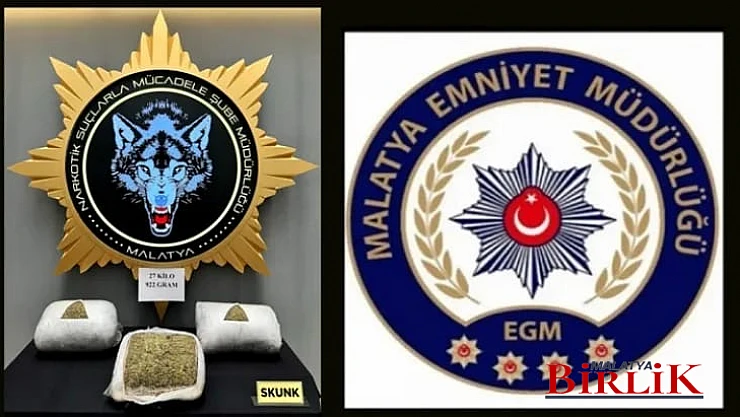 Malatya'da Narkotik Operasyonu