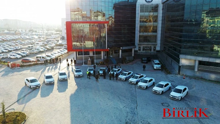 Malatya Emniyetine 12 Yeni Ekip Aracı