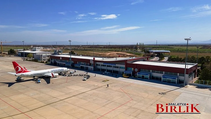 Malatya Havalimanı'nda Aralık Ayında, İç Hat Yolcu Trafiği 49.717 Oldu