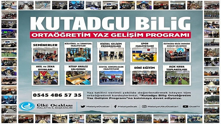 Malatya Ülkü Ocakları, Gençliği Kutadgu Bilig ile Buluşturuyor