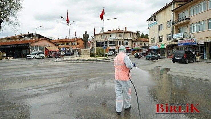 Malatya'da Cadde Ve Sokaklar Temizleniyor